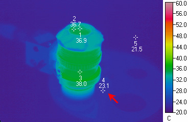 60x objective without thermal isolator 60x objective without thermal isolator