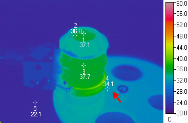 60x objective with thermal isolator 60x objective with thermal isolator