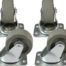 Equipment rack casters Heavy duty (800 lbs) set of 4 with brakes on two wheels