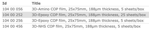 polymer-films-prodIDs Polymer Films ID